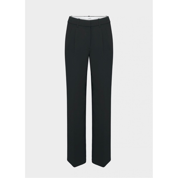 Aritzia Pants - Aritzia NWT The Effortless Pant Lo-Rise Crepette Trousers Bottoms Tailored